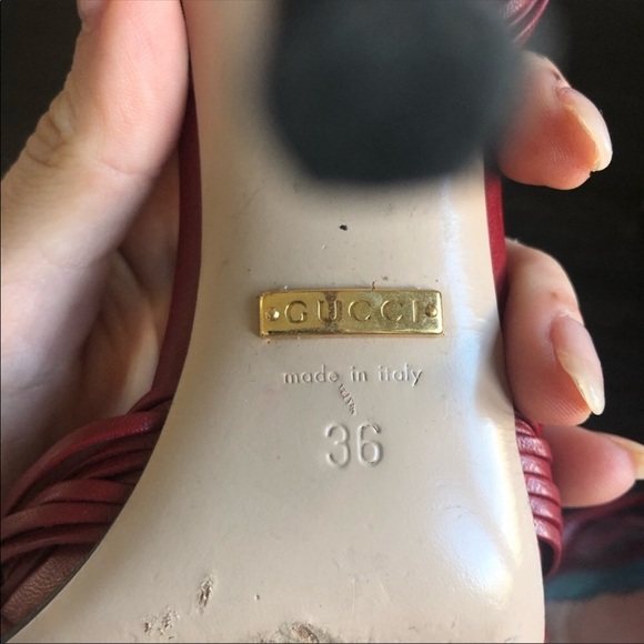 Gucci Red Sandals - Picture 4 of 6